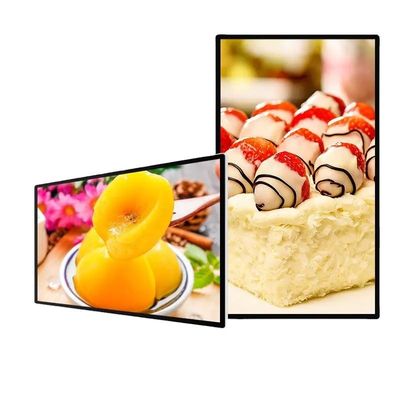43 اینچ فوق نازک IP65 دیواری ال سی دی تبلیغاتی دیجیتال ساینیج با 4G وای فای