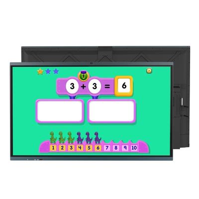 صفحه نمایش LCD قابل حمل و تعاملی صاف 86 اینچ هوشمند برای آموزش