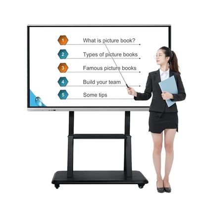 پانل های تعاملی هوشمند 100 اینچی 4k 3840x2160 صفحه نمایش لمسی برای کلاس