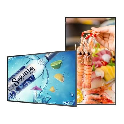 صفحه نمایش تبلیغاتی ال سی دی 50 اینچی با رزولوشن 4K و لبه بسیار باریک برای سیگنال های دیجیتال