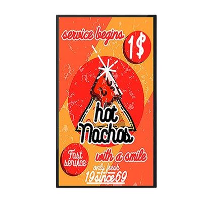 55 اینچ ال سی دی تبلیغاتی با زاویه دید 178 درجه و سیستم اندروید برای تابلوهای دیجیتال تجاری
