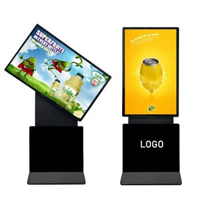 صفحه لمسی مادون قرمز کیوسک دیجیتال 43 اینچ 360 درجه چرخش برای تبلیغات