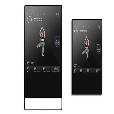 آینه تناسب اندام هوشمند 43 اینچی با اندروید 7.1 RK3288 و صفحه نمایش تبلیغاتی LCD با روشنایی سفارشی