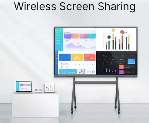 صفحه نمایش چندرسانه ای LCD دیجیتال متقابل صفحه سفید 85 اینچ برای اتاق جلسه
