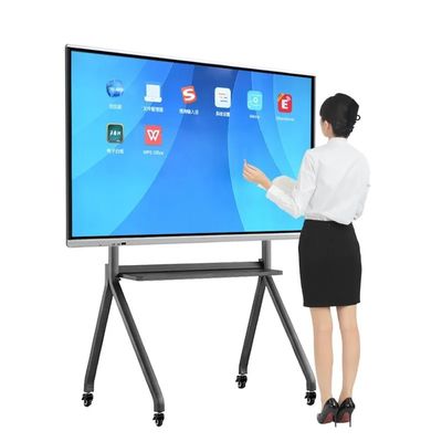 اتاق کنفرانس 86 اینچ پانل مسطح تعاملی صفحه لمسی هوشمند صفحه سفید دیجیتال