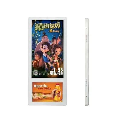 صفحه نمایش تبلیغاتی آسانسور دو صفحه ای با وضوح 1920x1080 و کنترل از راه دور برای سیگنال دیجیتال داخلی