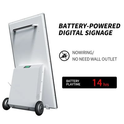 صفحه نمایش تبلیغاتی دیجیتال 43 اینچ باتری 1500 نیت