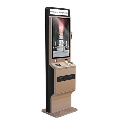 کیوسک خود خدمت با صفحه لمسی 90 وات با جعبه نور LED و چاپگر حرارتی