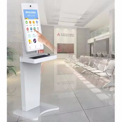 کیوسک دیجیتال صفحه لمسی فلزی 32 اینچی با ویندوز 10 و کیبورد و ماوس یکپارچه