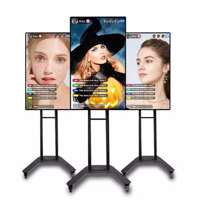 صفحه نمایش LCD تبلیغاتی با کنتراست بالا با زاویه دید 178 درجه و منبع برق 110-240 ولت برای سیگنال های دیجیتال تجاری