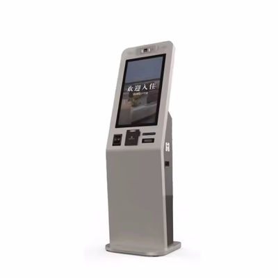 کیوسک خودکار پذیرش لمسی با سیستم یکپارچه صدور کارت اختلال، پذیرنده پول نقد و رابط چند زبانه
