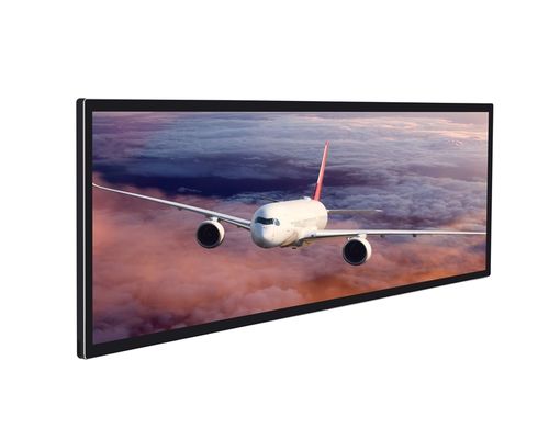 مانیتور صفحه لمسی درجه تجاری با صفحه نمایش نوار، وضوح 3840 X 1080 و زمان پاسخ 5ms برای راه حل های خرده فروشی و POS قوی