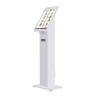 کیوسک چک کردن خود با خواننده کارت شناسه کد QR ، سیستم عامل ویندوز 10 و چراغ های LED سفارشی برای چک کردن موثر مشتری