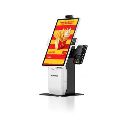 21کیوسک خود سفارش با صفحه لمسی 5 اینچ با لمسی ظرفیت 10 نقطه ای و وضوح 1920x1080 برای رستوران های فست فود