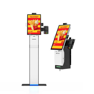21کیوسک خود سفارش با صفحه لمسی 5 اینچ با لمسی ظرفیت 10 نقطه ای و وضوح 1920x1080 برای رستوران های فست فود