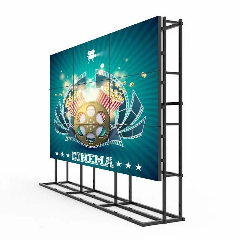دیوار تلویزیون LCD تجاری 46 اینچ 1.8 میلی متری طبقه ایستاده تبلیغات Splicing Wall