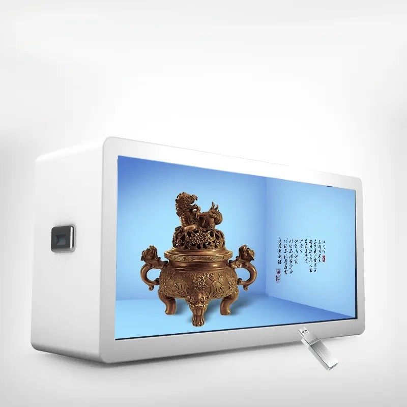 43 اینچ Smart Transparent LCD Showcase با وضوح 1920*1080 و 450cd / m2 روشنایی جعبه سیگنال دیجیتال