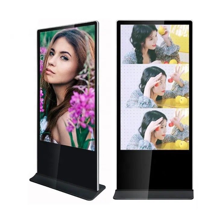 75 اینچ عمودی ایستاده ال سی دی نمایشگر تبلیغاتی با رزولوشن 4K و سیستم عامل اندروید