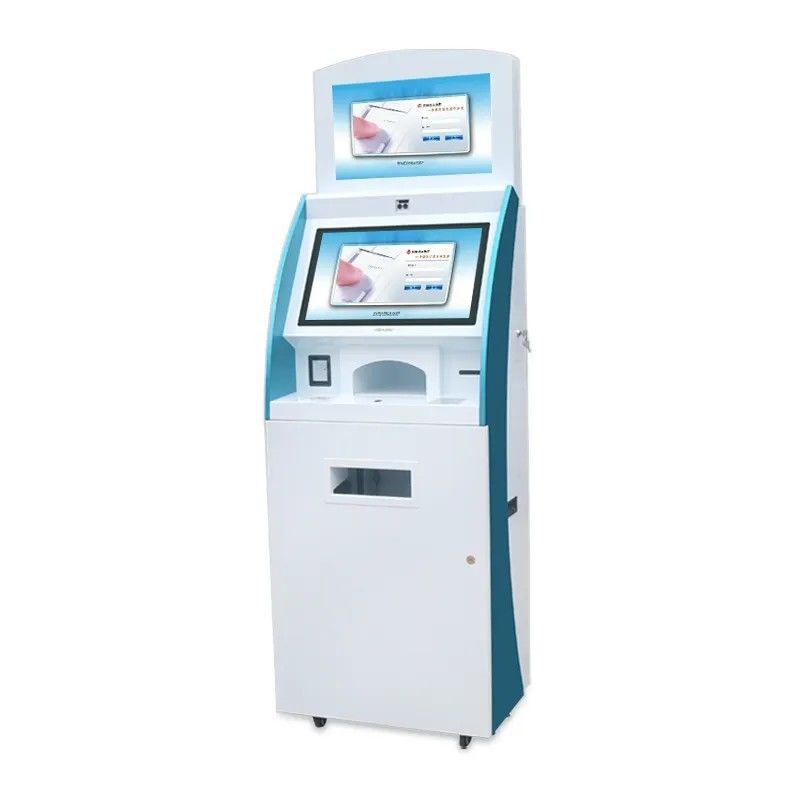 کيوسک صفحه لمسي ايستاده 22 اينچ با ظرفيت لمسي براي پرداخت خود خدمت