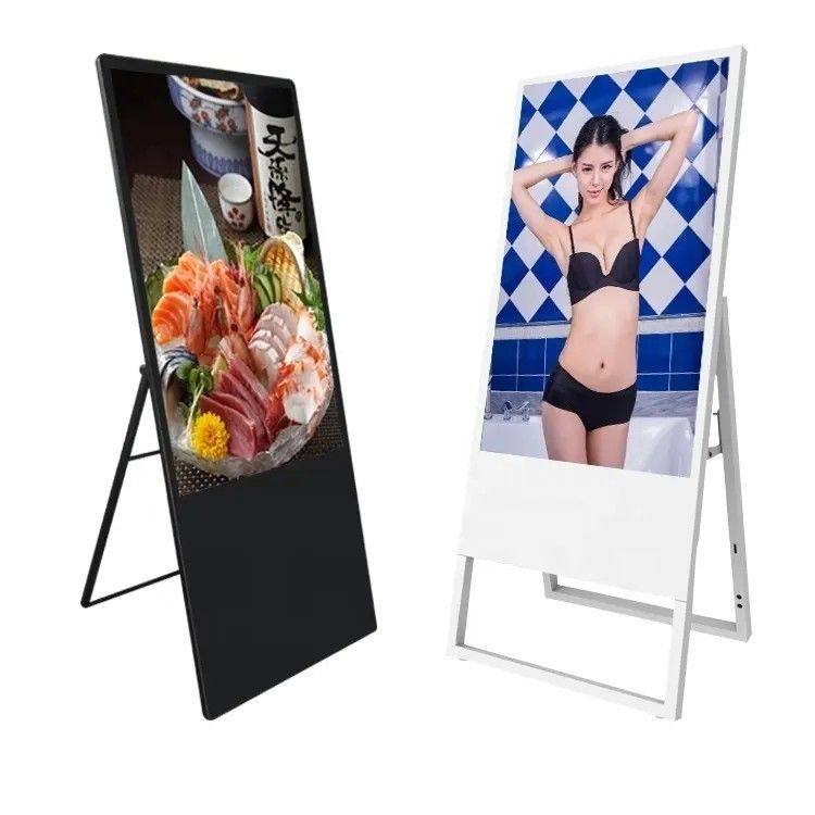 فروشگاه قابل حمل کف ایستاده LCD پخش کننده تبلیغاتی 43 اینچ برای نمایش