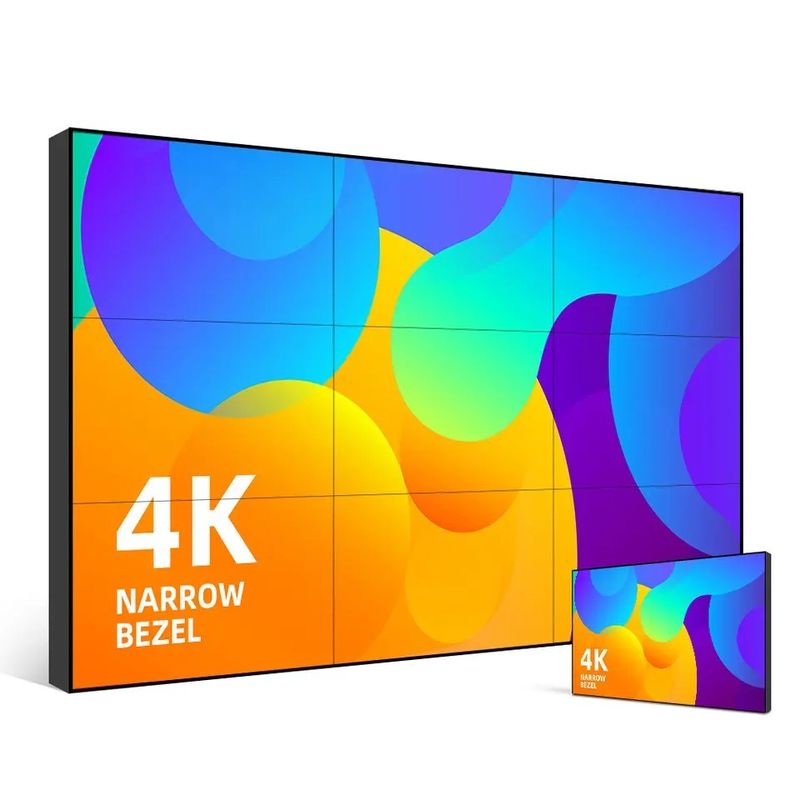 55 اینچ LCD Splicing Wall با 500cd / m2 روشنایی و 1920 * 1080 رزولوشن صفحه لمسی صفحه نمایش تصویری دیوار