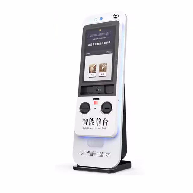 کیوسک خودکار ورود با دستگاه کارتخوان موتوری، پشتیبانی چندزبانه و اتصال Wi-Fi بلوتوث