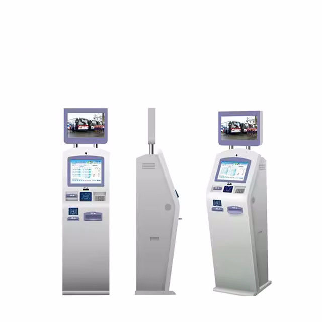 110-240V AC Self Service Kiosk با شناسه چهره لوگو اختیاری و خواننده کارت بدون تماس