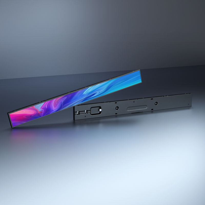 صفحه نمایش تبلیغاتی LCD با روشنایی 350 کاندلا بر متر مربع، منبع تغذیه 110-240 ولت و صفحه نمایش کششی برای تابلوهای دیجیتال تجاری