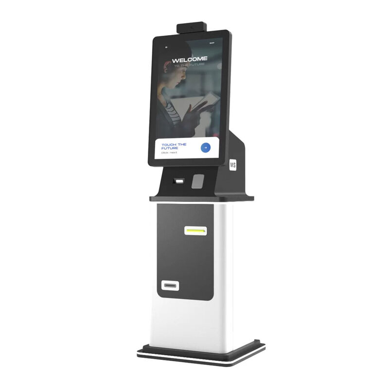 کیوسک پرداخت خودپرداز با چاپگر صفحه لمسی با اتصال Wi-Fi و پوشش پودری RAL برای ترمینال دسترسی عمومی