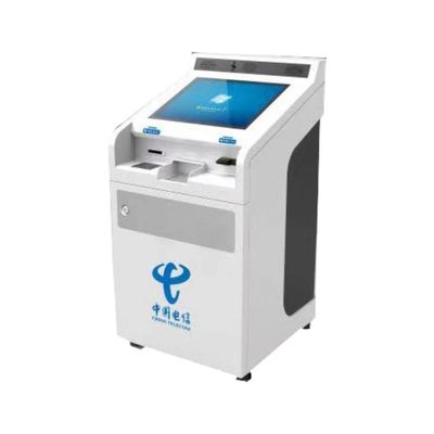 کیوسک تعاملی 19 اینچی با صفحه لمسی ظرفیتی برای سالن کسب و کار مخابرات